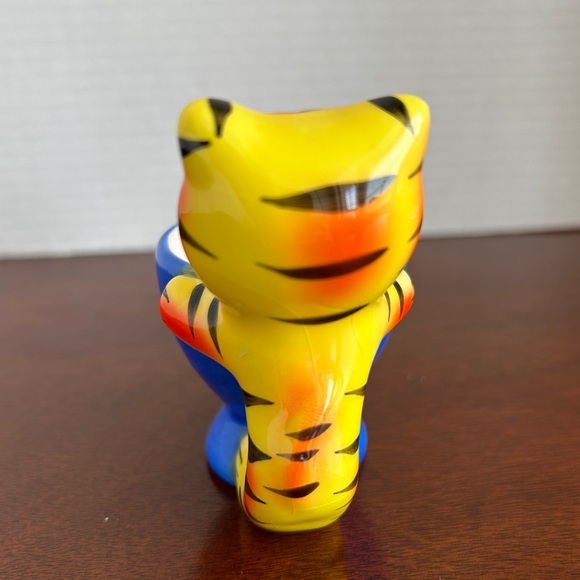 Colourful and Cute Vintage Ceramic Animal Egg Cups Set of 4 - Picture 10 of 14